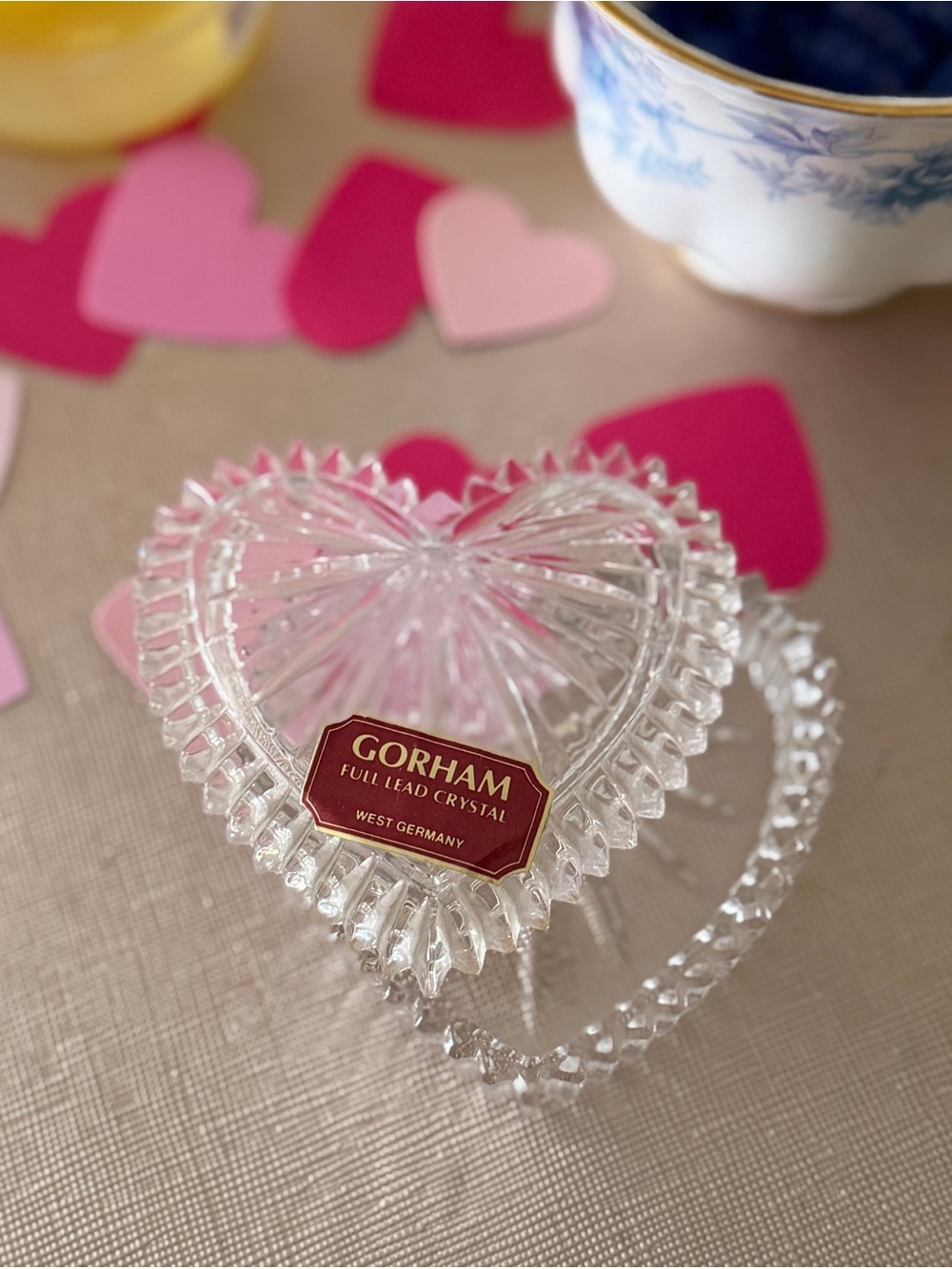 Crystal Heart Trinket Box